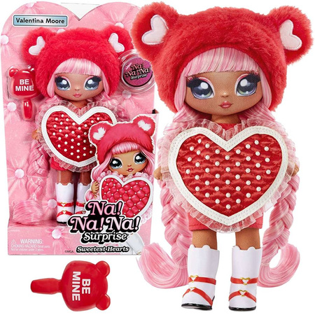 Na! Na! Na! Surprise Sweetest Hearts Doll - Red Heart Bear lalka Valentina Moore