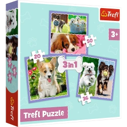 TREFL puzzle 3w1 Urocze pieski