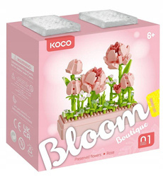 KOCO KLOCKI KONSTRUKCYJNE KWIATY RÓŻE 349EL 02082