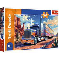 Puzzle 160 el. Ciężarówka w trasie układanka Trefl