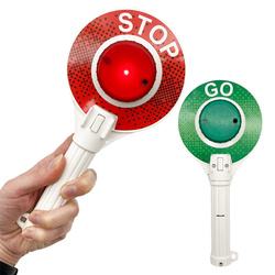 Lizak policyjny ostrzegawczy ze światłem czerwony zielony dwustronny