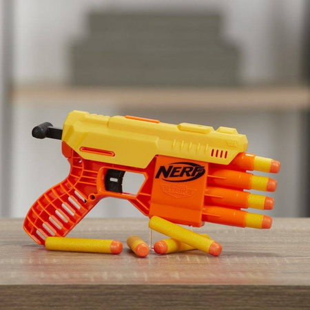 Wyrzutnia NERF ALPHA STRIKE FANG QS-4 żółta 10 strzałek