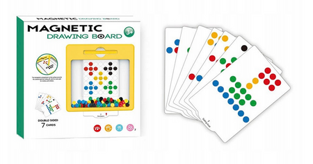 MAGNETYCZNA TABLICA LOGICZNA MONTESSORI DLA DZIECI KARTY DOPASOWYWANIE 