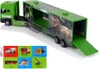 CIĘŻARÓWKA Z NACZEPĄ DO TRANSPORTU DINOZAURÓW Z RAMPĄ PARK JURAJSKI