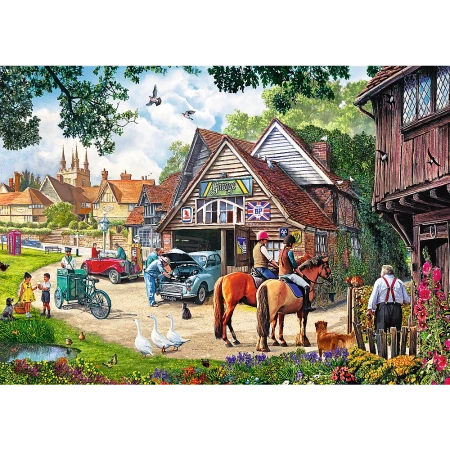 Puzzle 2 x 500 elementów Sielankowe życie Trefl