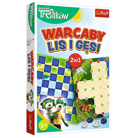 TREFL GRA Warcaby Lis i Gęsi Rodzina Treflików