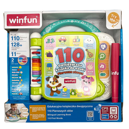 Książeczka edukacyjna elektroniczna Pierwsze Słówka dwujęzyczna WinFun