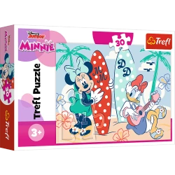 Puzzle 30 elementów Kolorowa Minnie Trefl