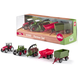 Siku Farmer Zestaw pojazdów rolniczych Traktor Przyczepa 5 elementów