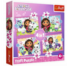 PUZZLE 4W1 PRZYGODY GABI KOCI DOMEK GABI TREFL  34620