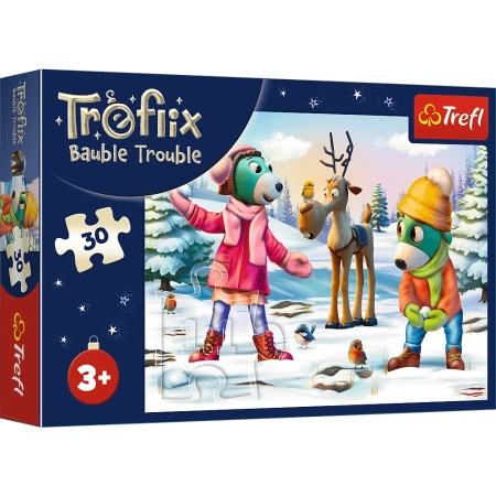 Puzzle Rodzina Treflików 30 elementów Świąteczny czas Trefilków Trefl