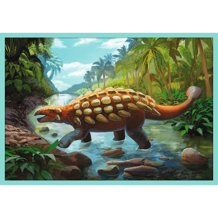 Puzzle 10w1 W świecie dinozaurów dinozaury Trefl