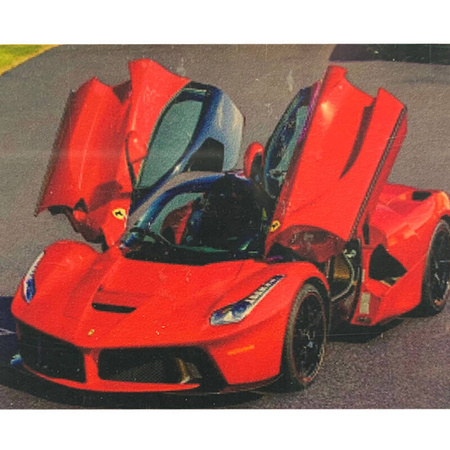 DIAMENTOWA MOZAIKA HAFT AUTO CZERWONE LAFERRARI FERRARI 30X40CM