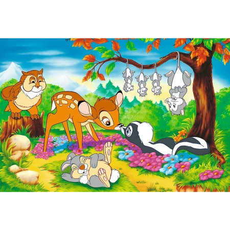 Puzzle Disney 160 elementów 40-lecie Trefl Bambi i leśni przyjaciele