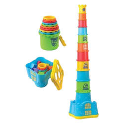 KUBECZKOWY ZAMEK kolorowa wieża Dumel SORTER KUBECZKOWY ZAMEK kolorowa wieża Dumel SORTER kreatywna układanka