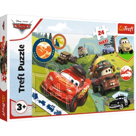 Puzzle 24 Maxi Wesołe auta Disney Cars 3 Trefl