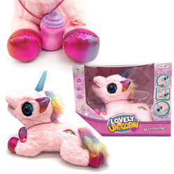 PLUSZOWY JEDNOROŻEC NIEMOWLAK DO OPIEKI ROBOT BUTELKA DO KARMIENIA FILM 59