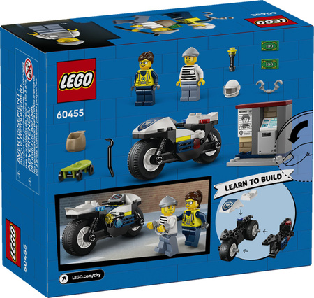 Klocki LEGO 60455 City Pościg na motocyklu policyjnym 