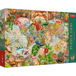Puzzle 1000 el. Tea Time: Antyczna mapa świata Trefl