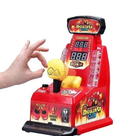 Gra mini automat bokser na palec mierzenie siły zręcznościowa karty 