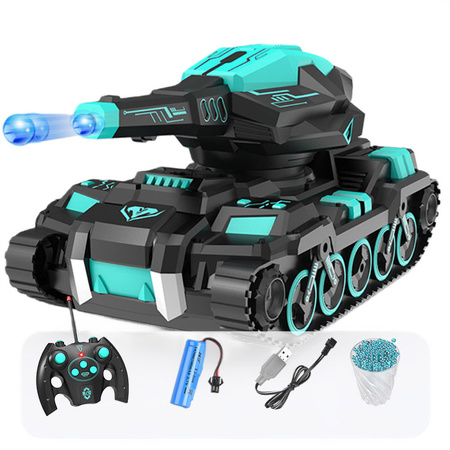 Czołg R/C 1:12 na kulki żelowe ładowanie USB ze światłem