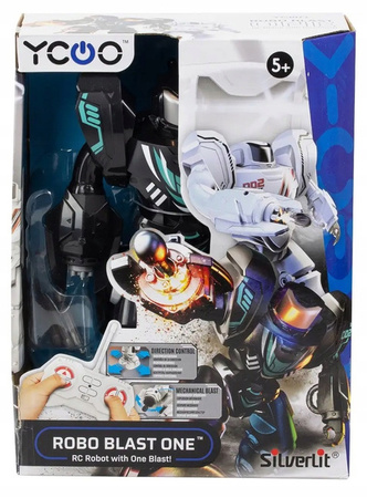 DUMEL SILVERLIT ROBO BLAST ONE czarny robot sterowany strzelający pociskami