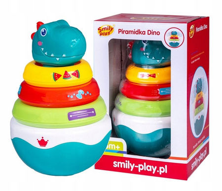 Piramidka Dino układanka wańka wstańka dla malucha 