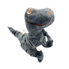 Pluszowy dinozaur T-rex w paski uśmiechnięty przytulanka dla dzieci 21 cm