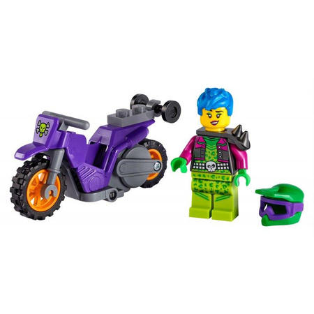 Klocki LEGO 60296 City Wheelie na motocyklu kaskaderskim