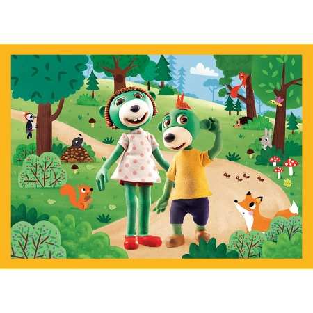 Puzzle 4w1 Trefliki na wakacjach Trefl
