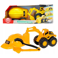 Koparka z kaskiem łopatką grabkami Zestaw do piasku