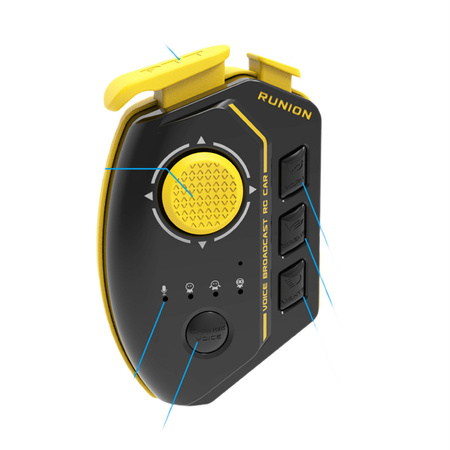 Auto z Krótkofalówką RC Policja 2.4GHz transmisja głosowa światło dźwięk