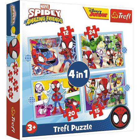 TREFL PUZZLE 4w1 Ekipa Spidaya Spiderman