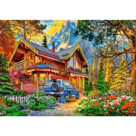 Puzzle 2 x 500 elementów Wycieczka w góry Trefl