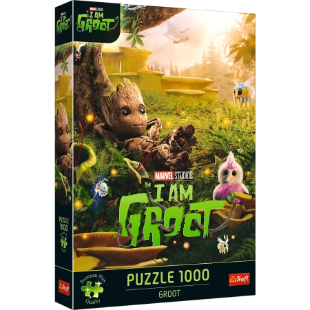 Puzzle Premium Plus Quality Marvel 1000 elementów Groot Trefl