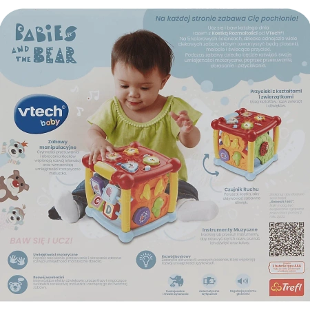 Zabawka interaktywna VTech Kostka Rozmaitości Bobaski i Miś