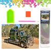 DIAMENTOWA MOZAIKA HAFT DIAMENTOWY CIĘŻARÓWKA TRUCK AUTO ZIELONA 30X40CM