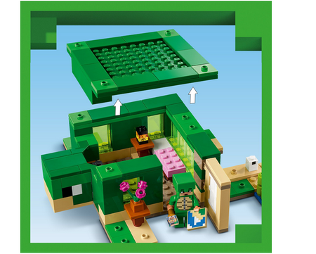 LEGO Minecraft 21254 Żółwi domek na plaży