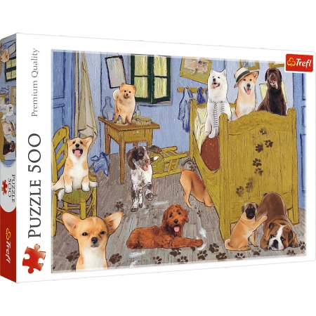  Puzzle 500 elementów Pokój van Gogha ? Psia Rewolucja Trefl