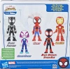 SPIDEY AMAZING FRIENDS ZESTAW 5 FIGUREK Ghost Spider Black Panther Miles