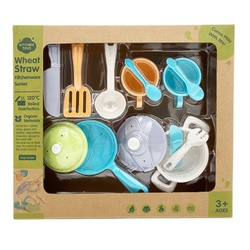 Zestaw kuchenny dla dzieci naczynia akcesoria do gotowania degradowalne