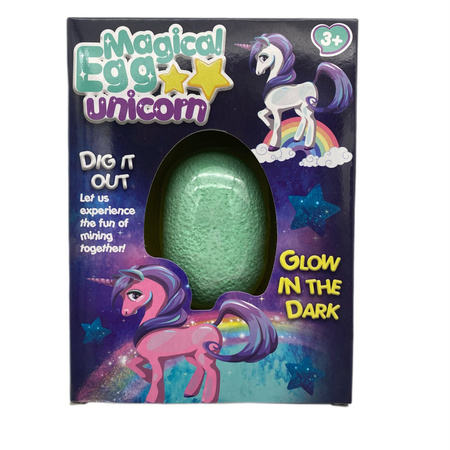 Wykopaliska Magiczne Jajko z figurką świecącą w ciemności Glow 