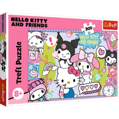 Puzzle Hello Kitty 300 elementów Szalone trio Trefl