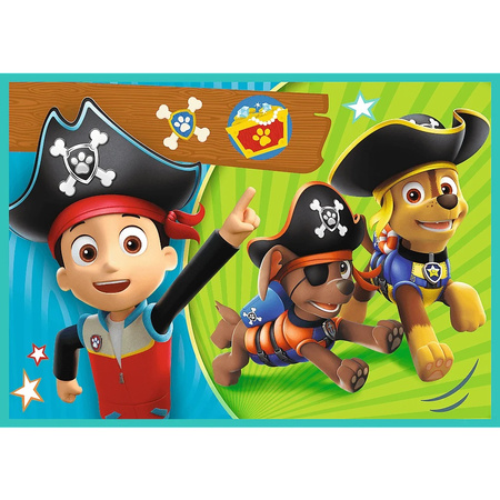 TREFL Puzzle 4w1 Wesoła ekipa Psiego Patrolu PAW PATROL