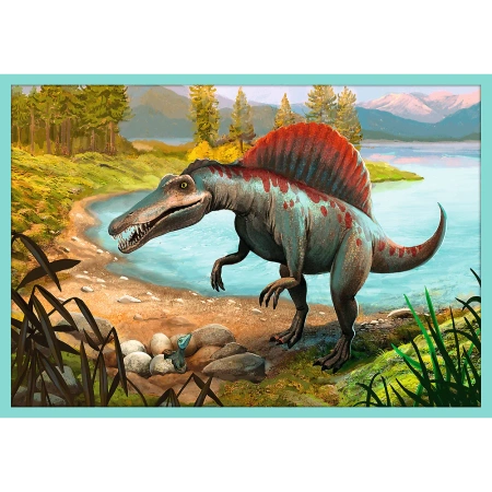 Puzzle 10w1 W świecie dinozaurów dinozaury Trefl