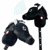 Czarna głowa konia na kiju w gwiazdki 72cm skoczek HOBBY HORSE