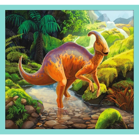 Puzzle 10w1 W świecie dinozaurów dinozaury Trefl