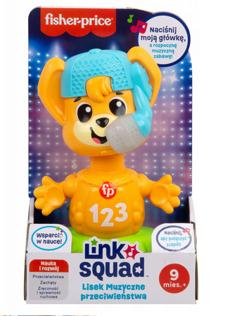 FISHER PRICE LINK SQUAD INTERAKTYWNY LISEK zabawka edukacyjna +9 m-cy