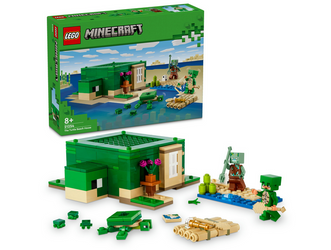 LEGO Minecraft 21254 Żółwi domek na plaży