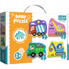 Baby Puzzle pojazdy na budowie 18 elementów Trefl duże grube